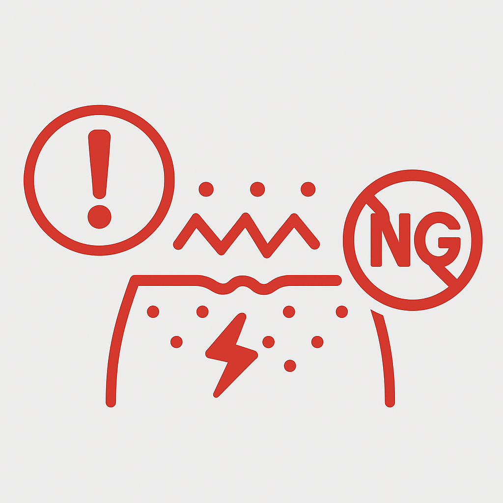 NGを表したイラスト