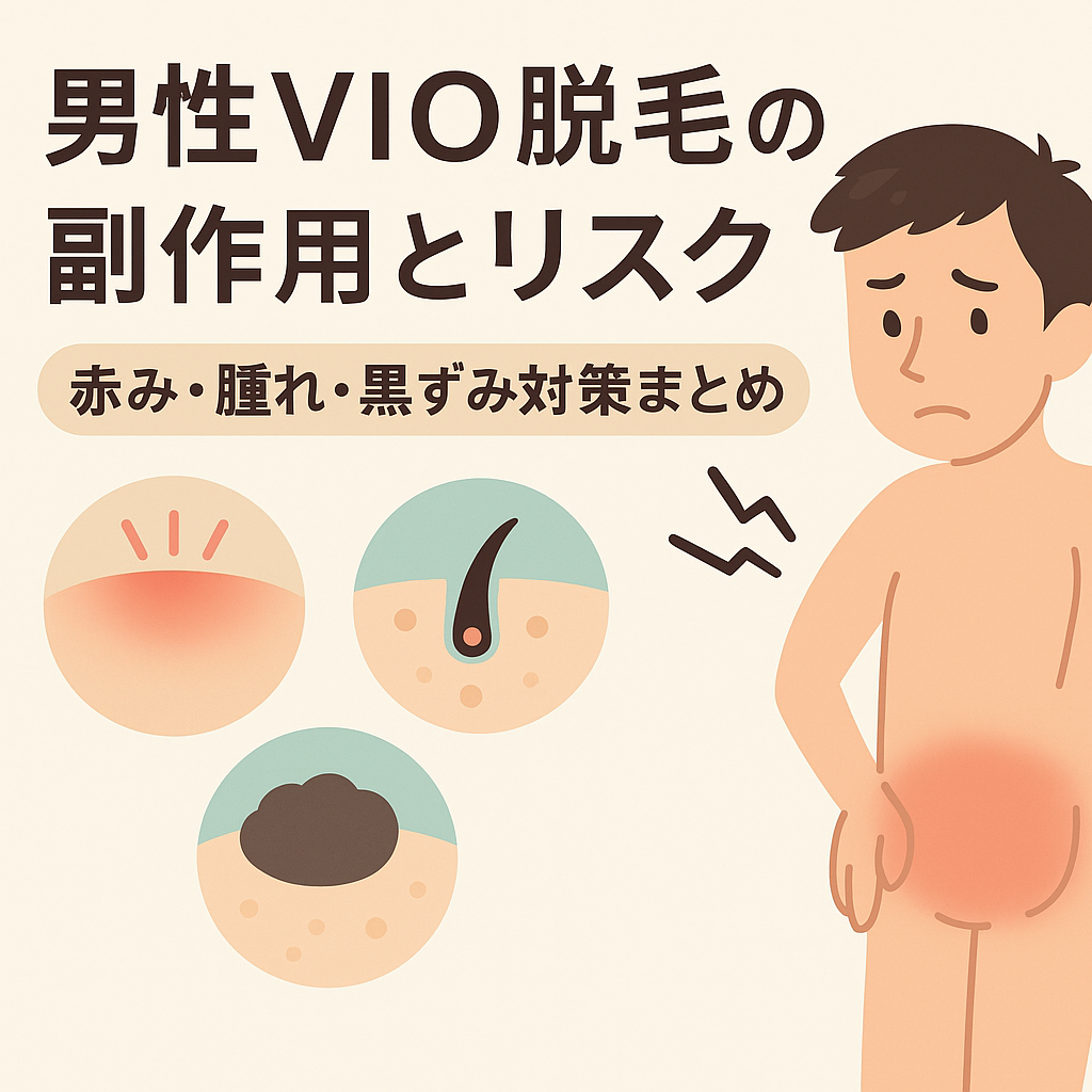 男性のVI脱毛の副作用とリスクのタイトルイメージ